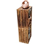 Holzkisten Geflammt 50 x 40 x 30cm im praktsichen 4er Set
