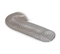 HOLZKRAFT 514250125 Holzstar Tuyau flexible en polyuréthane transparent avec spirale, 60 mm de diamètre x 2,5 m