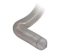 HOLZKRAFT 514250225 Holzstar Tuyau flexible en polyuréthane transparent avec spirale, 80 mm de diamètre x 2,5 m