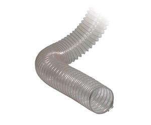 HOLZKRAFT 514250225 Holzstar Tuyau flexible en polyuréthane transparent avec spirale, 80 mm de diamètre x 2,5 m