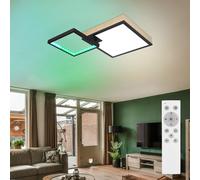 Holzleuchte Lampe Bois Plafonnier Rainboweffekt Tdc Lumière Du Jour Intensité
