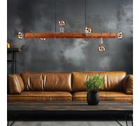 Holzleuchte Lumière pour Salle à Manger Lampe Suspendue Hauteur Gris Bâton 6