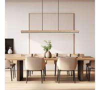 Holzleuchte Suspensions Suspension Fonction Backlight Opale LED H 120cm