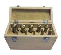 Holzmann Assortiment de 10 fraises HSS TiN D. 5 à 25 mm