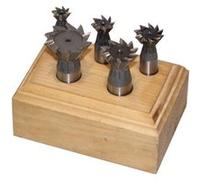 Holzmann Assortiment de 5 fraises queue d'aronde HSS Q. 12 mm