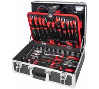 Holzmann Coffre a outils avec un jeu d’outils de 119 pieces WZK119ECO