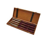 Holzmann Coffret 4 gouges de tournage ADSRS4TLG – anneaux prisonniers et racloir