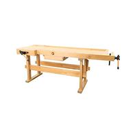Holzmann Banc de travail en bois WB210 2100 x 660 mm avec tiroir et étau