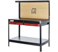 ETABLI D'ATELIER BANC TRAVAIL AVEC PANNEAU OUTILS ET TIROIR HOLZMANN WT06