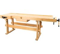 Holzmann Banc de travail en bois WB210 2100 x 660 mm avec tiroir et étau