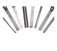 HOLZMANN HSS-Couteaux à tourner professionnels Set de 8 pièces H8TLGN Jeu de fer