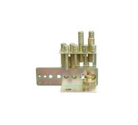 Holzmann - Kit de 8 poinçons avec plaque de fixation pour presse hydraulique d'atelier HOLZMANN
