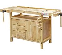 Etabli bois professionnel longueur 1,3m - WB138C HOLZMANN