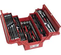 Holzmann Maschinen WZK86CrV Boîte à outils garnie rouge