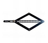 Holzprofi Fausse Équerre pour Scie à Onglet 300 mm - Accessoire de Scie à Onglet - Équerre - Pour Bois - Noir - Capacité de Biseau - Outil Nu