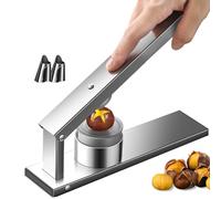 Holzsammlung Pince a Chataigne, Type Presse Coupe Chataigne avec Lame Remplaçable, Casse Noix sans Effort Pince à Châtaignes, Casse Châtaigne pour Châtaignes, Noisettes et d'autres Noix