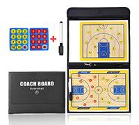 Holzsammlung Tableau Tactique de Basketball, Conseil d'entraîneur Formation de Handball, Tableau Magnétique Stratégie Portable, Presse-papiers Jeu de Basket-Ball Board pour Entraînement Compétition