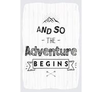 Holzschild 20x30 cm And so the adventure begins Berge