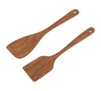 Holzspatel | Komfortable Holzlöffel Zum Kochen | Tragbarer, Robuster Küchenspatel Für Fisch, Eier, Pfannkuchen, Kartoffeln