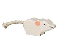 Holztiger – Figurine animal – Souris – 2041007 – Blanche