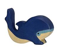 Holztiger Figurine en bois Baleine bleue 10 cm