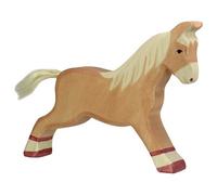 Holztiger 80032 Cheval Courant Marron 17 CM Figurines en Bois Série Farmland