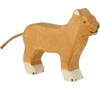 Holztiger Figurine en bois Lionne Marron clair G