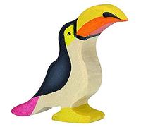 Figurine en bois Toucan 9 cm Holztiger® - Animaux de la jungle