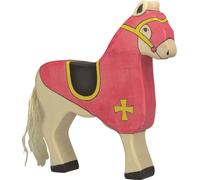 Holztiger 80248 Cheval de concours, rouge