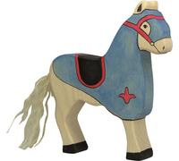 Holztiger 80249 Cheval de concours, bleu