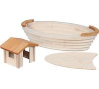 HOLZTIGER 80614 - Arche de Noé en Bois - Jouet en Bois d'érable Fait à la Main - Couleurs à Base d'eau - Favorise l'imagination et la créativité des Enfants - Fabriqué en Europe - 69 x 36 x 31 cm - À