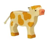 Holztiger Figurine – Veau debout 80012 en bois, marron