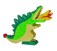 Holztiger Contes et chevaliers de fées: Green Dragon – 19 cm – Vert G