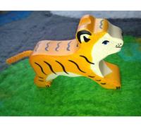 Holztiger Tiger, klein, laufend, 80137