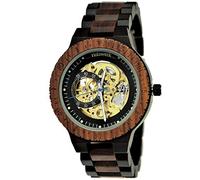 Holzwerk Germany Montre automatique pour homme fabriquée à la main - En bois naturel - Marron / noir / or - Analogique, Bracelet