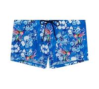 HOM Boxer de Bain COLIBRIS Slips, Imprimé Bleu, XL Homme
