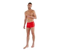 HOM Boxer de Bain Nautical Cup Swim Trunks, Rouge Ruban rayé, L Men's
