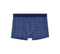 HOM Boxer HO1 Jay, Imprimé Art Déco Bleu sur Fond Marine, XL