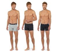 Hom Boxer Rayan Lot de 3 (Noir/Noir imprimé/Grey)