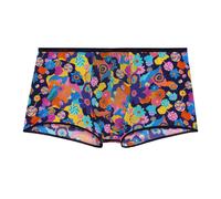 HOM Boxers bleu nuit / aqua / violet / orange, Taille L