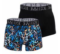 Hom Boxers Pour Hommes Pack De 2 - Boxer Briefs Vassily #2, Coton Multicolore...
