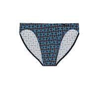 HOM Slip Micro Confort ALOYS, Petit Imprimé de Papyrus Abstrait Dégradé de Bleus Et Gris, L