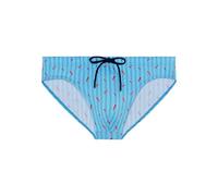 HOM Homme Espelette Slips De Bain, Turquoise Print, M EU