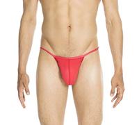 Hom Homme Plumes String, Rouge, M EU