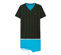 Hom Homme Pyjama Court Louka Pajama Set, Multicolore, S EU