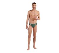 HOM Homme Slip De Bain Nautical Cup Swim Briefs, Kaki Ruban Rayé, S EU