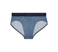 HOM Homme Slip Ho1 Martinez Briefs, Imprimé D'écailles Abstraites Bleu, Fond Marine, XXL EU