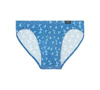 HOM Homme Slip Micro Confort Beachcomber Briefs, Imprimé Feuilles Abstraites Marine Et Blanches, S EU