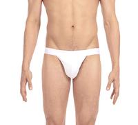 Slip échancré homme en coton et modal blanc