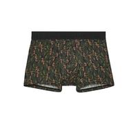 HOM Homme Vizzavona Boxer Shorts, Imprimé Camouflage Végétal Revisité Kaki, Gris Et Orange, XL EU